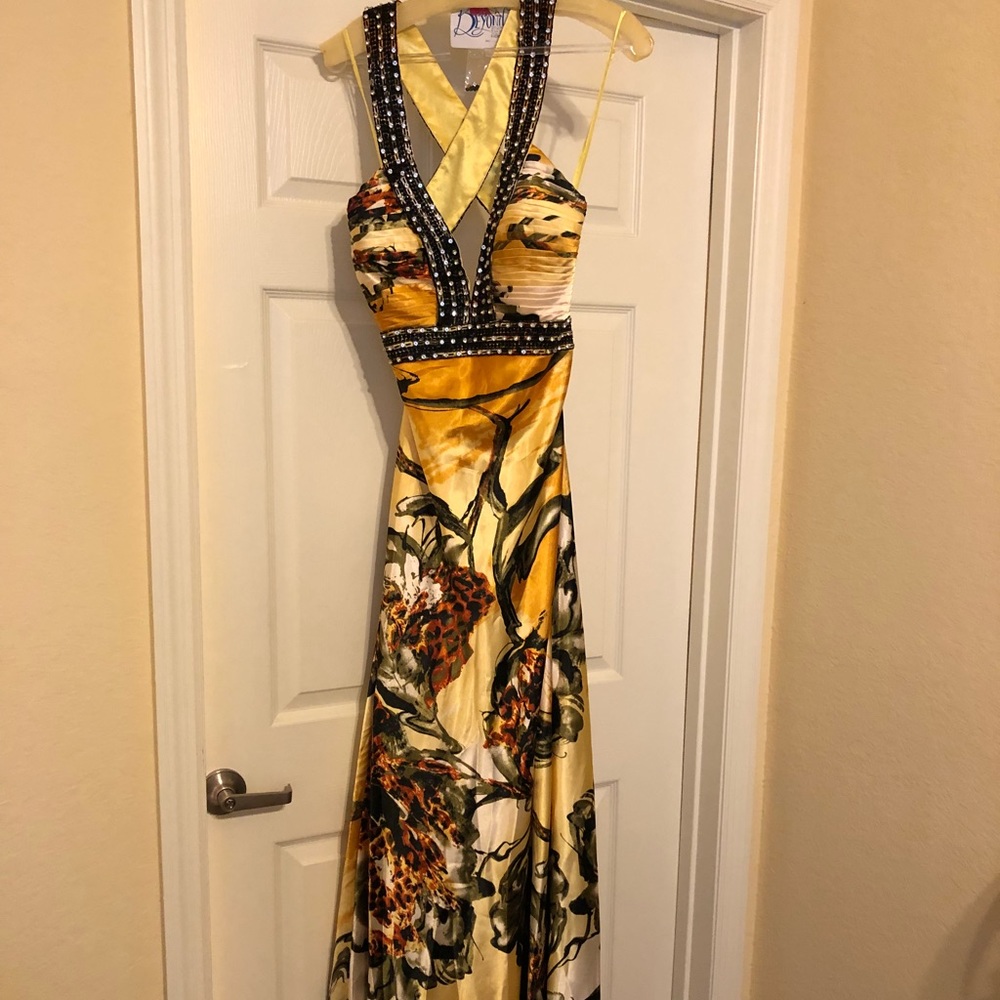 Yellow formal dress size 10